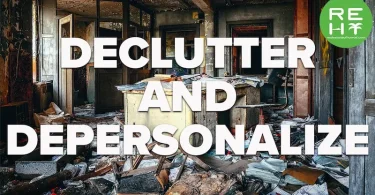 declutter and depersonalize